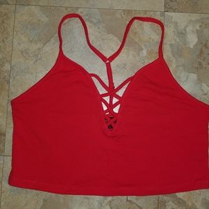 Ambiance Criss Cross Crop Top